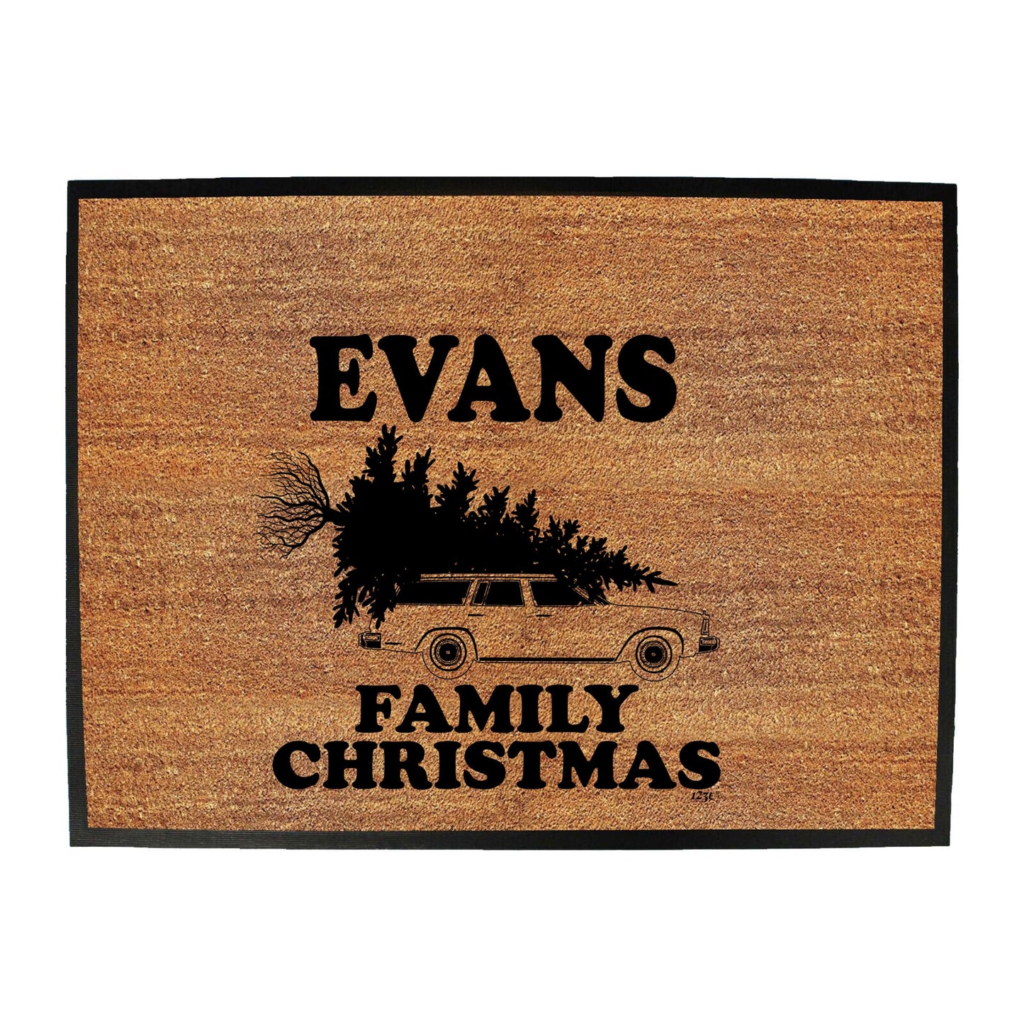 Family Christmas Evans - Funny Novelty Doormat