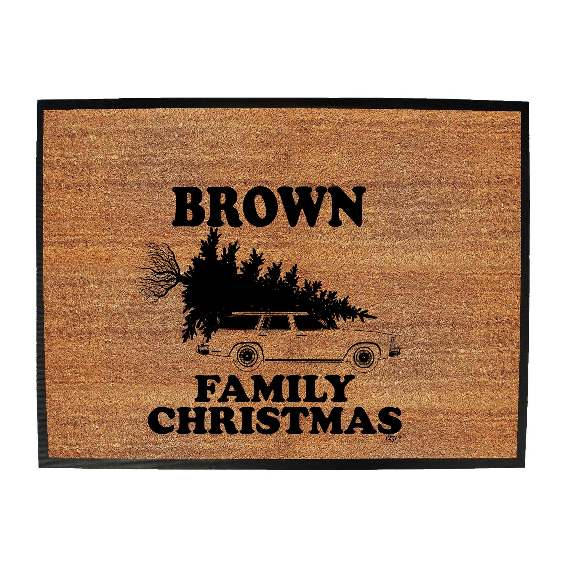 Family Christmas Brown - Funny Novelty Doormat