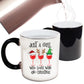 Just A Girl Who Loves Wind And Christmas - Funny Colour Changing Mug