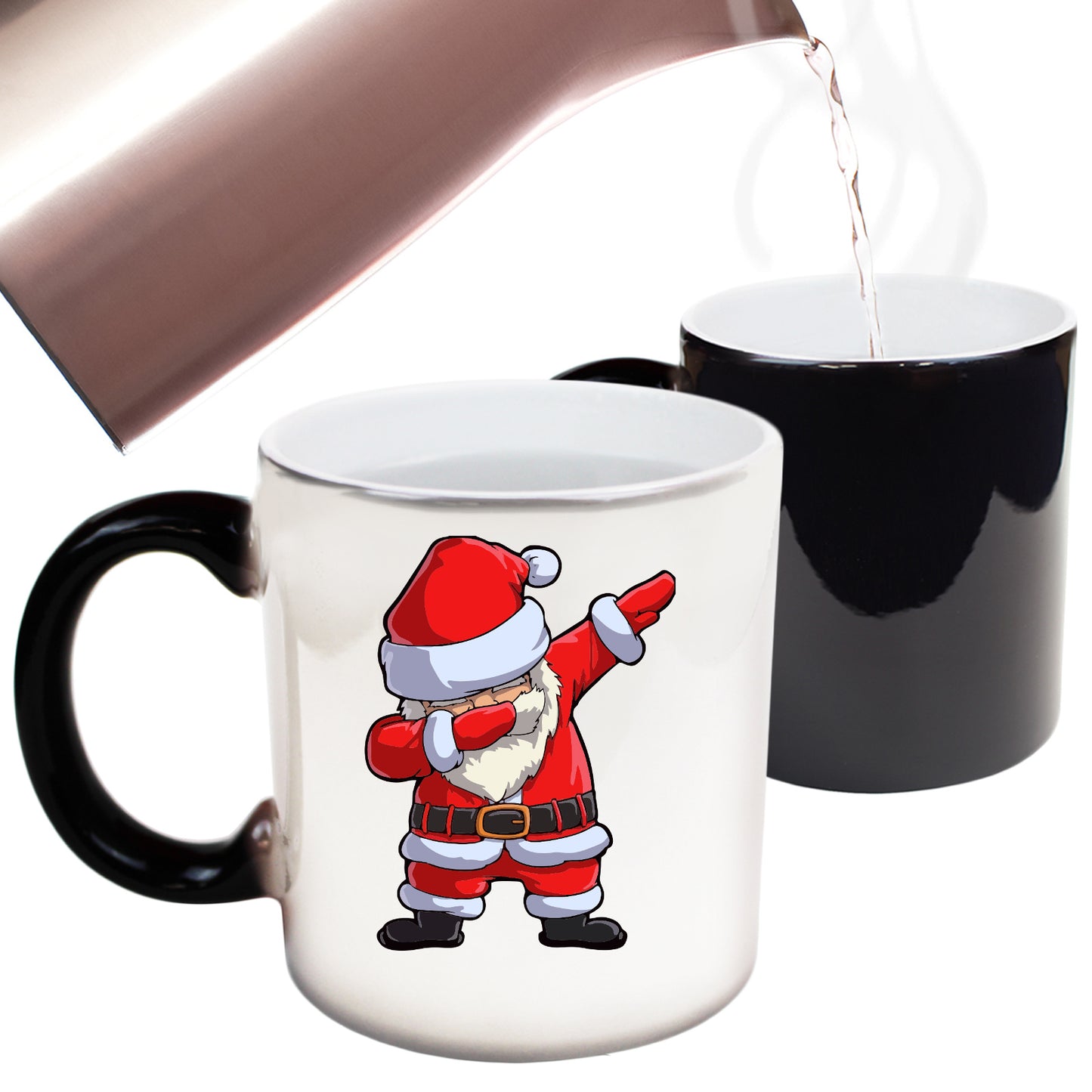 The Christmas Hub - Christmas Xmas Dabbing Santa Dab - Funny Colour Changing Mug