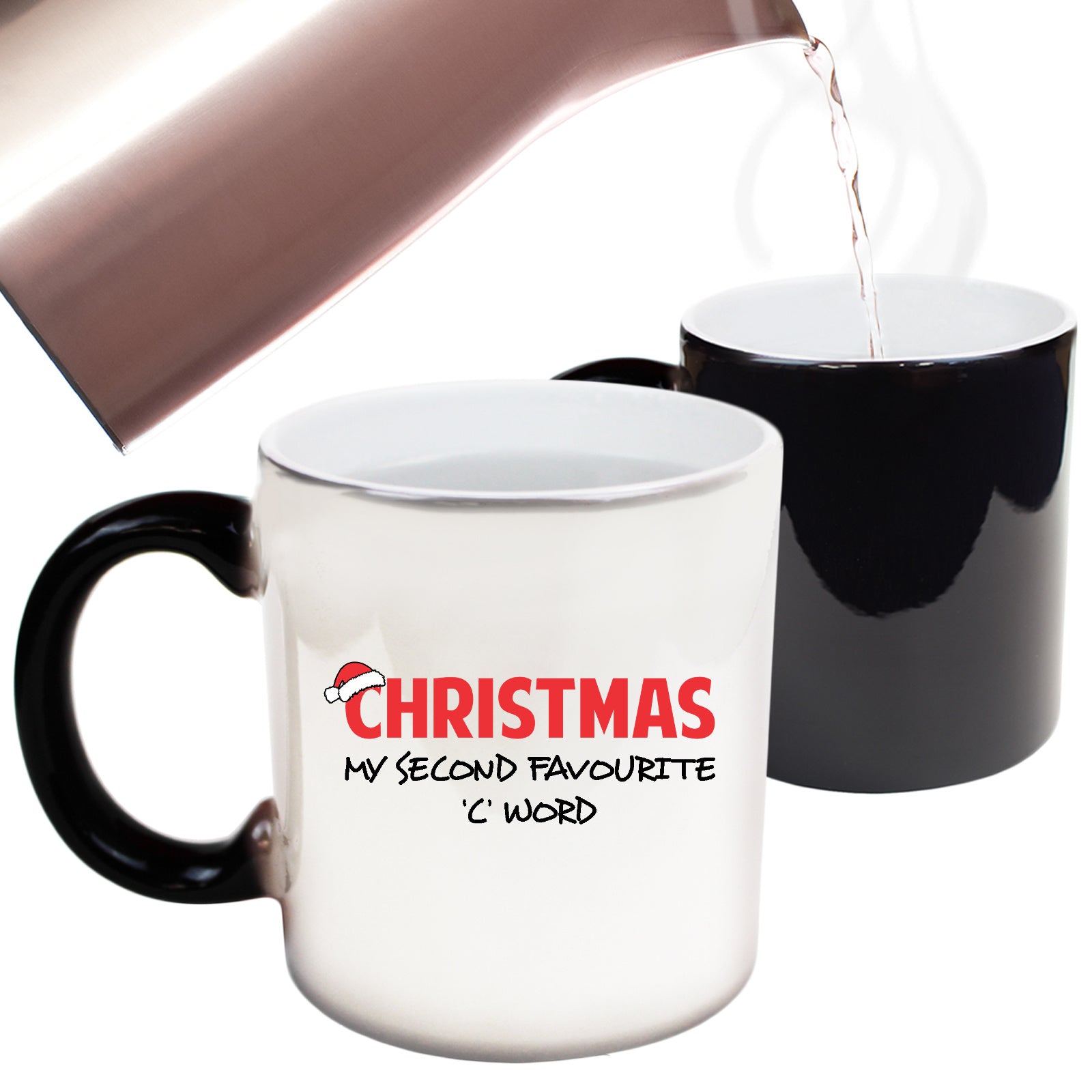 The Christmas Hub - Christmas My Second Favourite C Word - Funny Colour Changing Mug