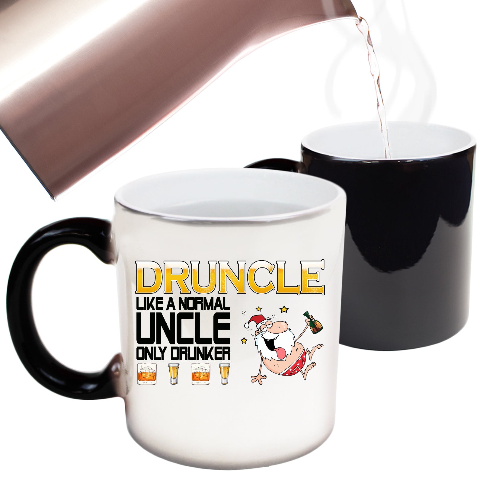 The Christmas Hub - Druncle Like A Normal Uncle Christmas - Funny Colour Changing Mug