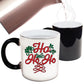 The Christmas Hub - Ho Ho Ho Christmas Santa Xmas - Funny Colour Changing Mug