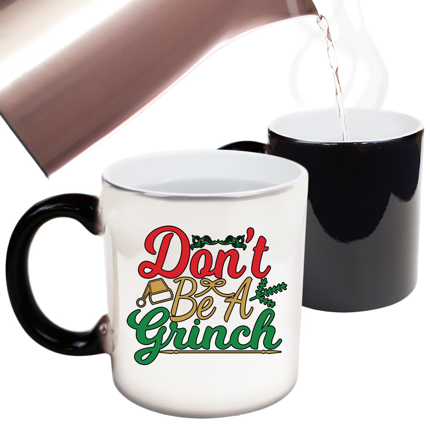 The Christmas Hub - Christmas Dont Be A Grinch Xmas - Funny Colour Changing Mug