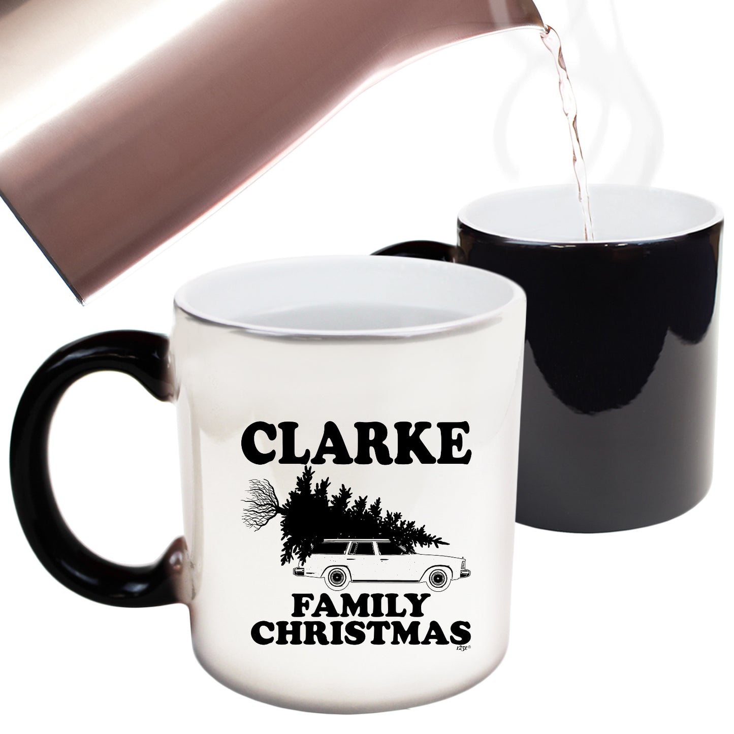 The Christmas Hub - Family Christmas Clarke - Funny Colour Changing Mug