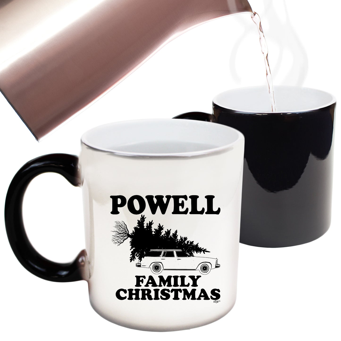 The Christmas Hub - Family Christmas Powell - Funny Colour Changing Mug