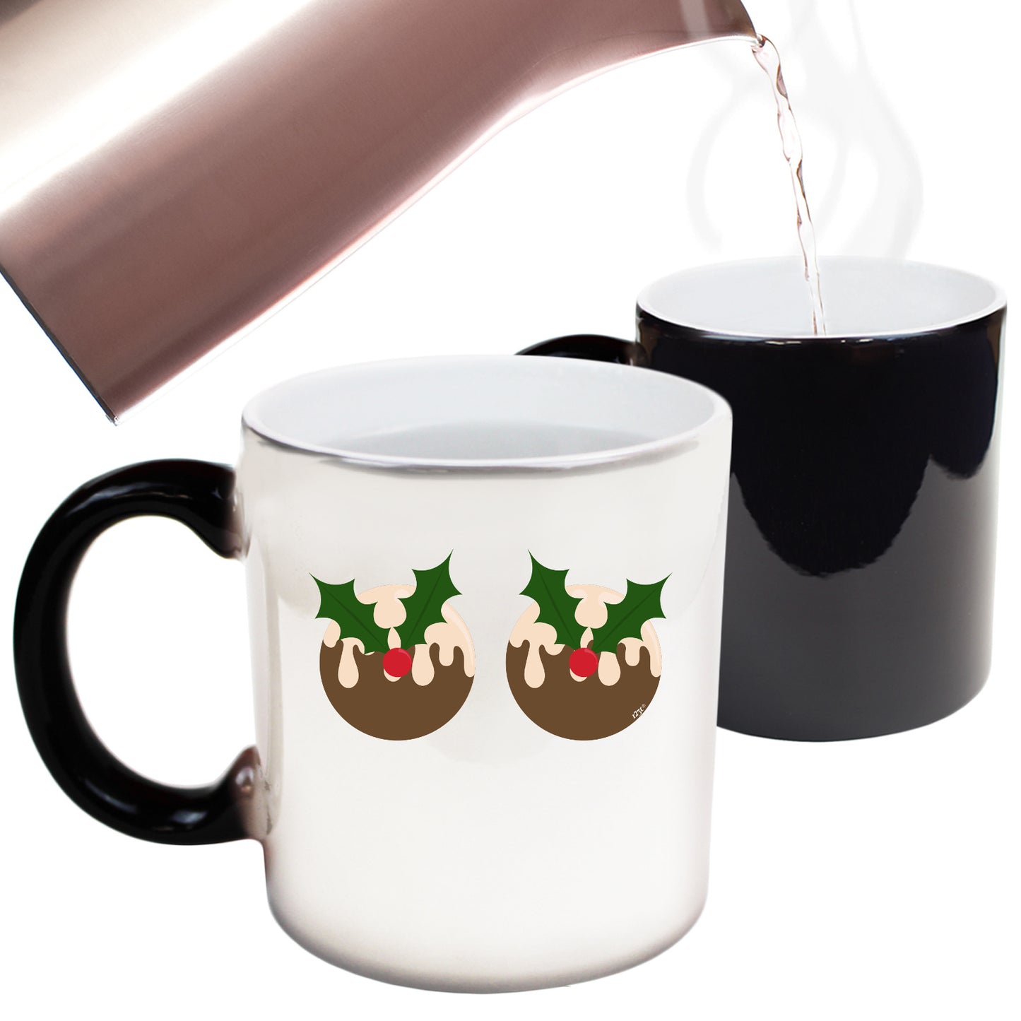 The Christmas Hub - Christmas Pudding B  Bie - Funny Colour Changing Mug