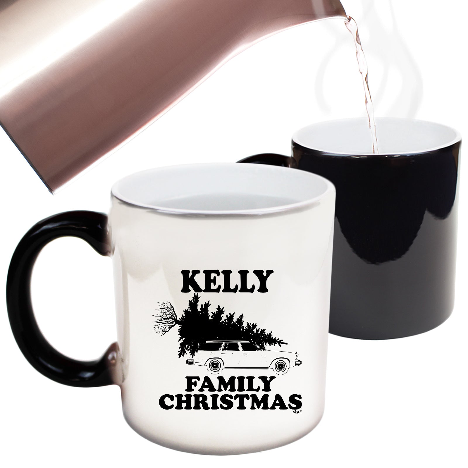 The Christmas Hub - Family Christmas Kelly - Funny Colour Changing Mug