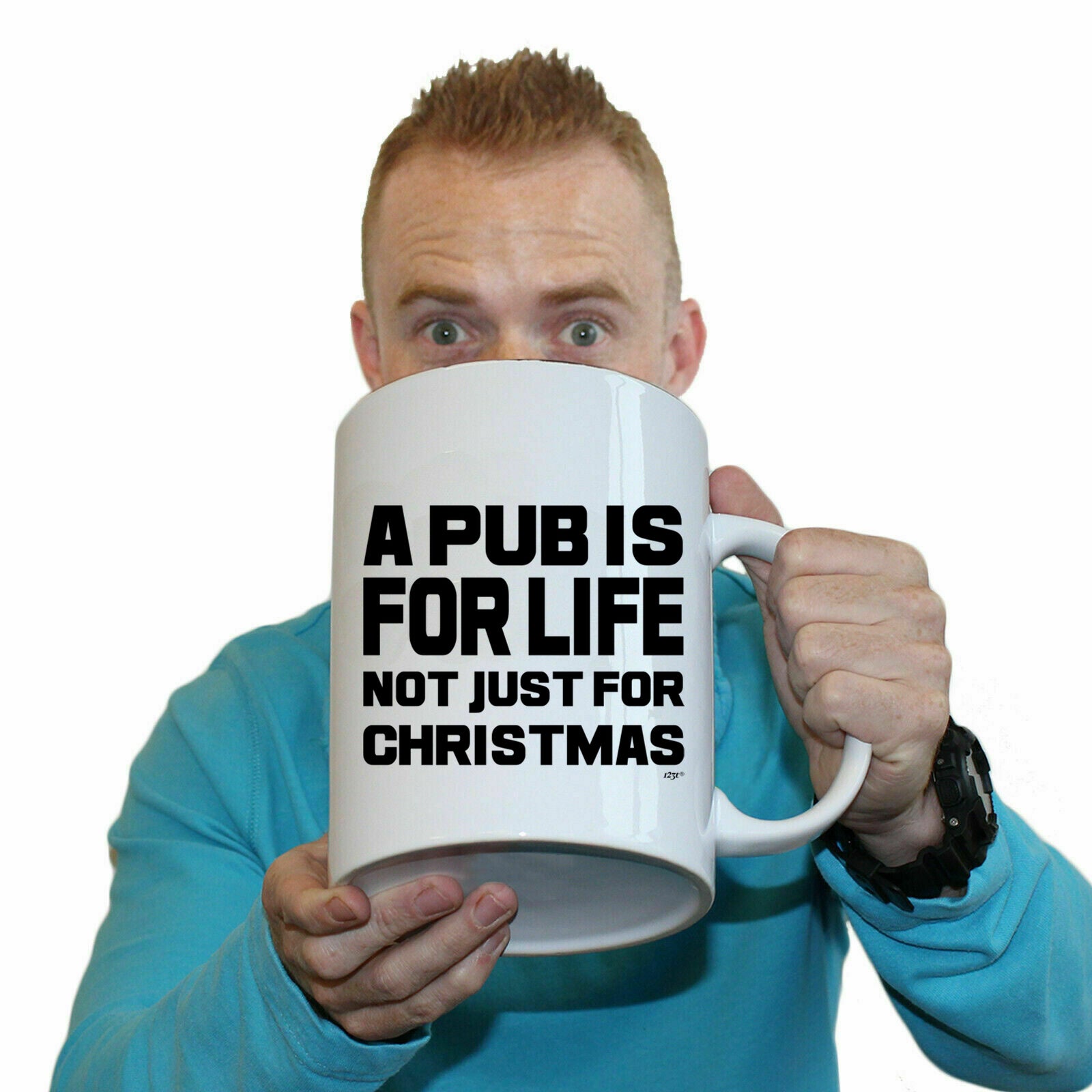 The Christmas Hub - A Pub Is For Life Not Just For Christmas - Funny Giant 2 Litre Mug