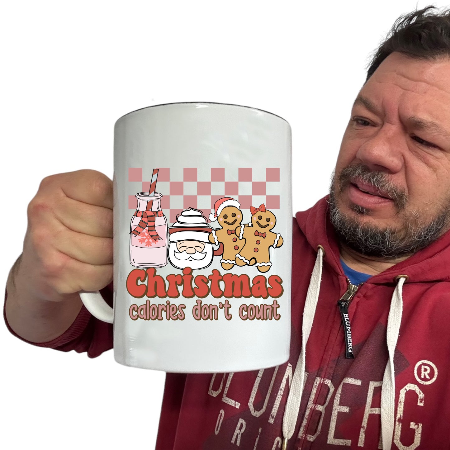 Christmas Calories Don'T Count - Funny Giant 2 Litre Mug