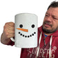 The Christmas Hub - Christmas Snowman Face - Funny Giant 2 Litre Mug