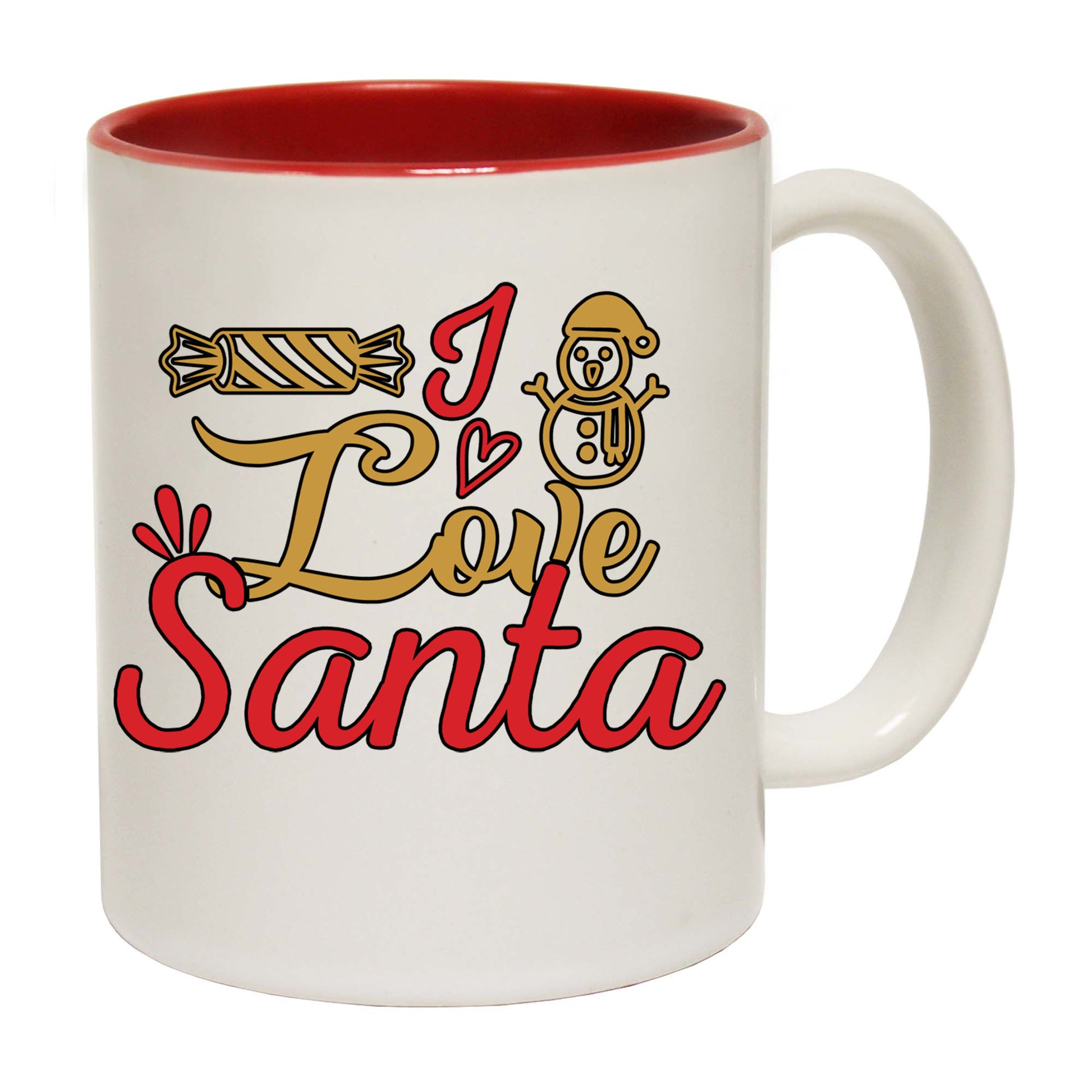 The Christmas Hub - I Love Santa Christmas Xmas - Funny Coffee Mug