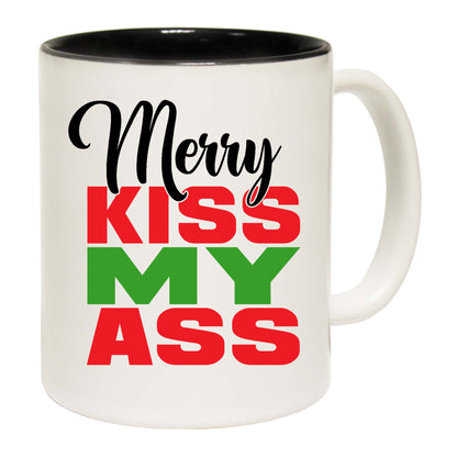 The Christmas Hub - Christmas Xmas Merry Kiss My Ass - Funny Coffee Mug