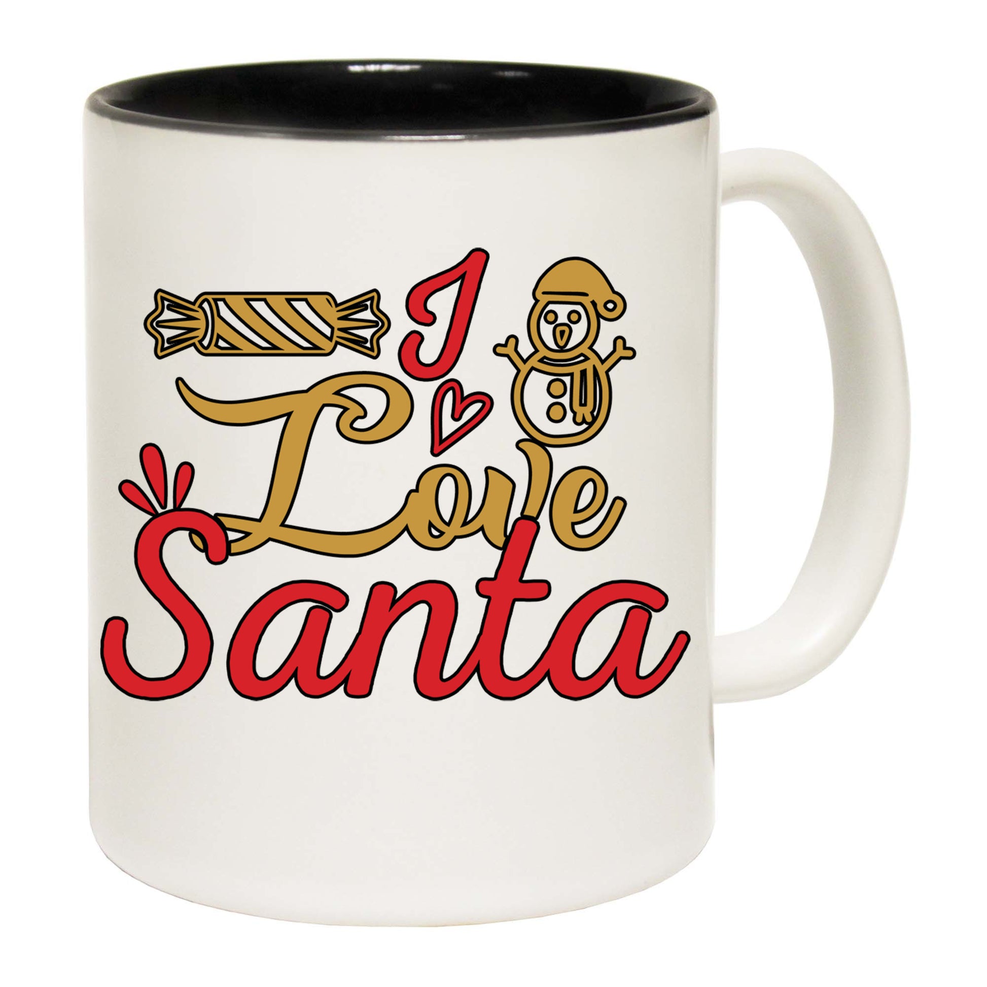 The Christmas Hub - I Love Santa Christmas Xmas - Funny Coffee Mug