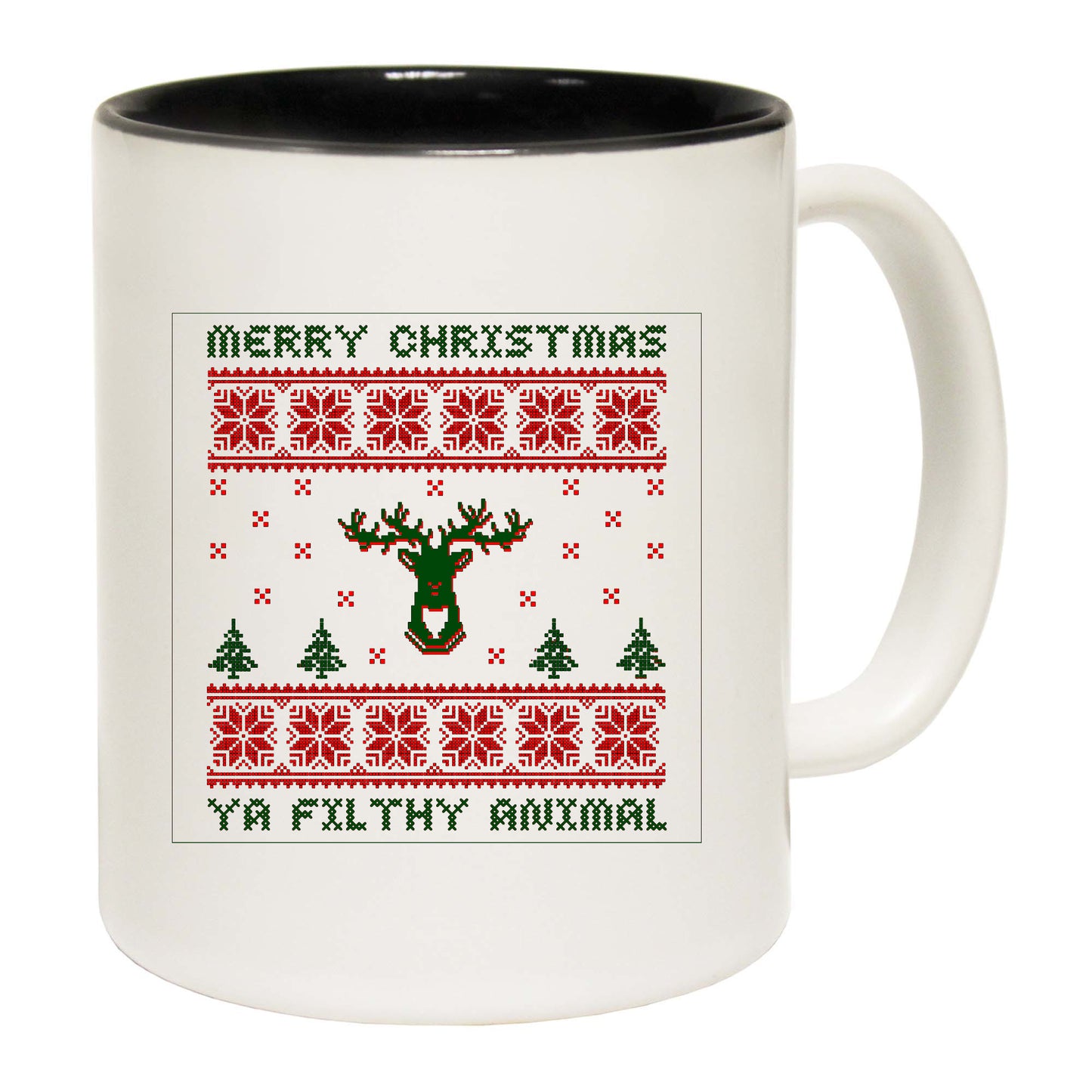 The Christmas Hub - Merry Christmas Ya Filty Animal Jumper - Funny Coffee Mug