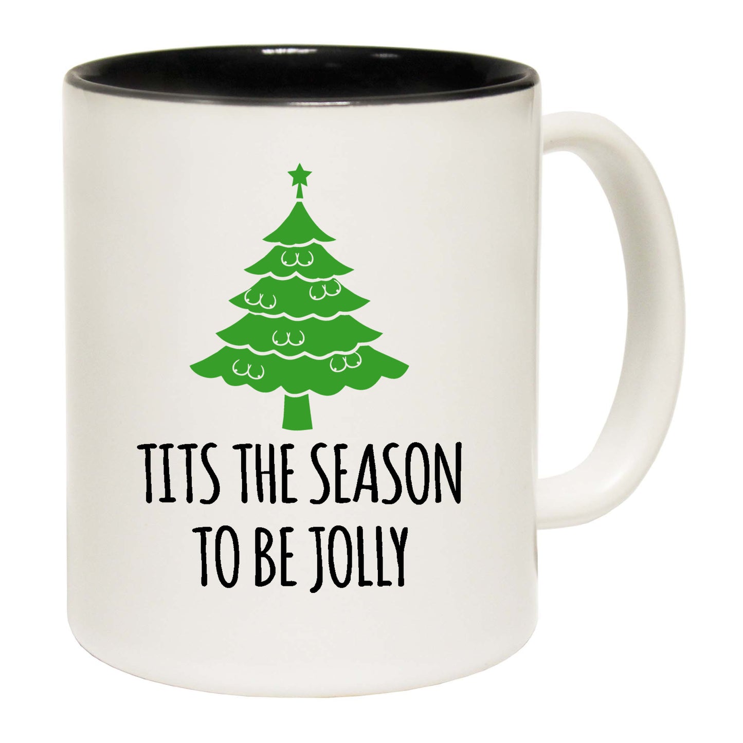 The Christmas Hub - Christmas Tits The Season To Be Jolly - Funny Coffee Mug