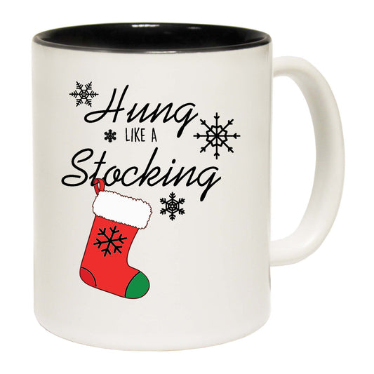 The Christmas Hub - Christmas Xmas Hung Like A Stocking - Funny Coffee Mug