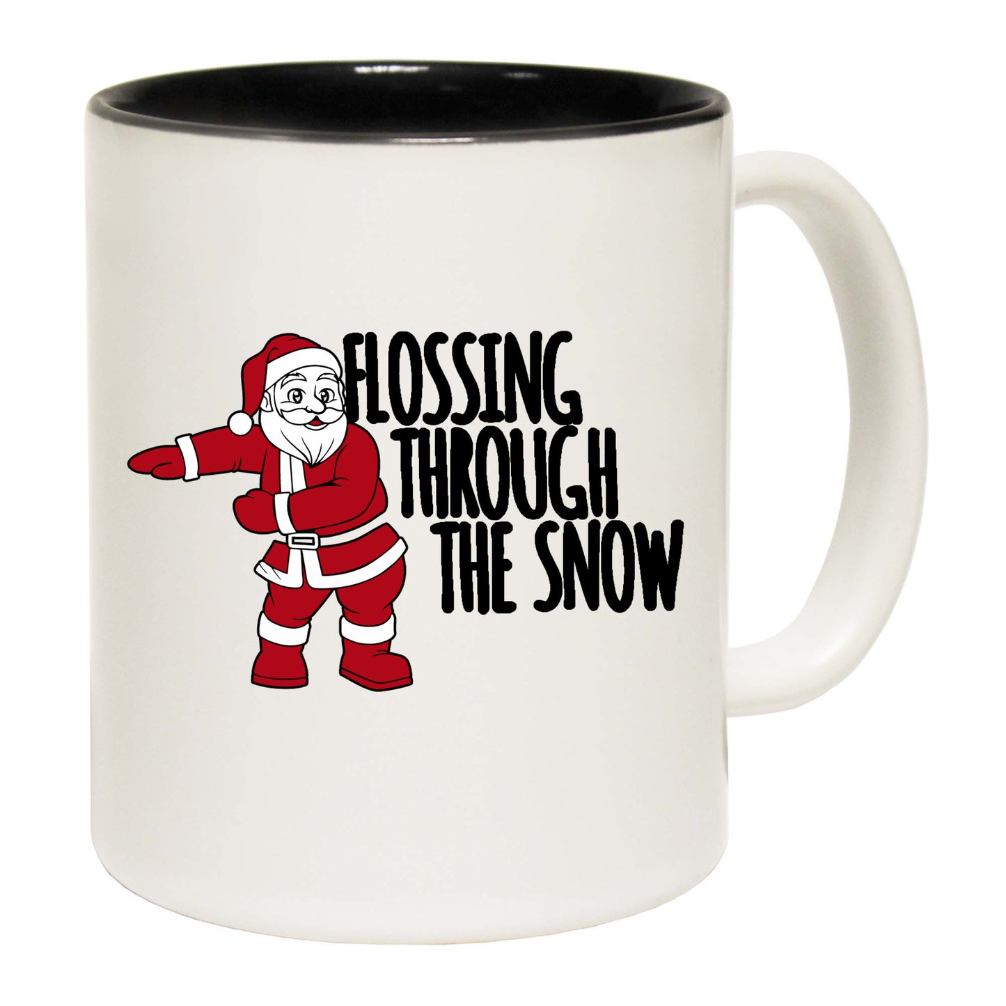 The Christmas Hub - Christmas Flossing Through The Snow - Funny Coffee Mug