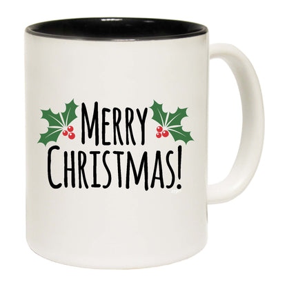 The Christmas Hub - Christmas Merry Christmas Holly - Funny Coffee Mug