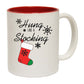 The Christmas Hub - Christmas Xmas Hung Like A Stocking - Funny Coffee Mug
