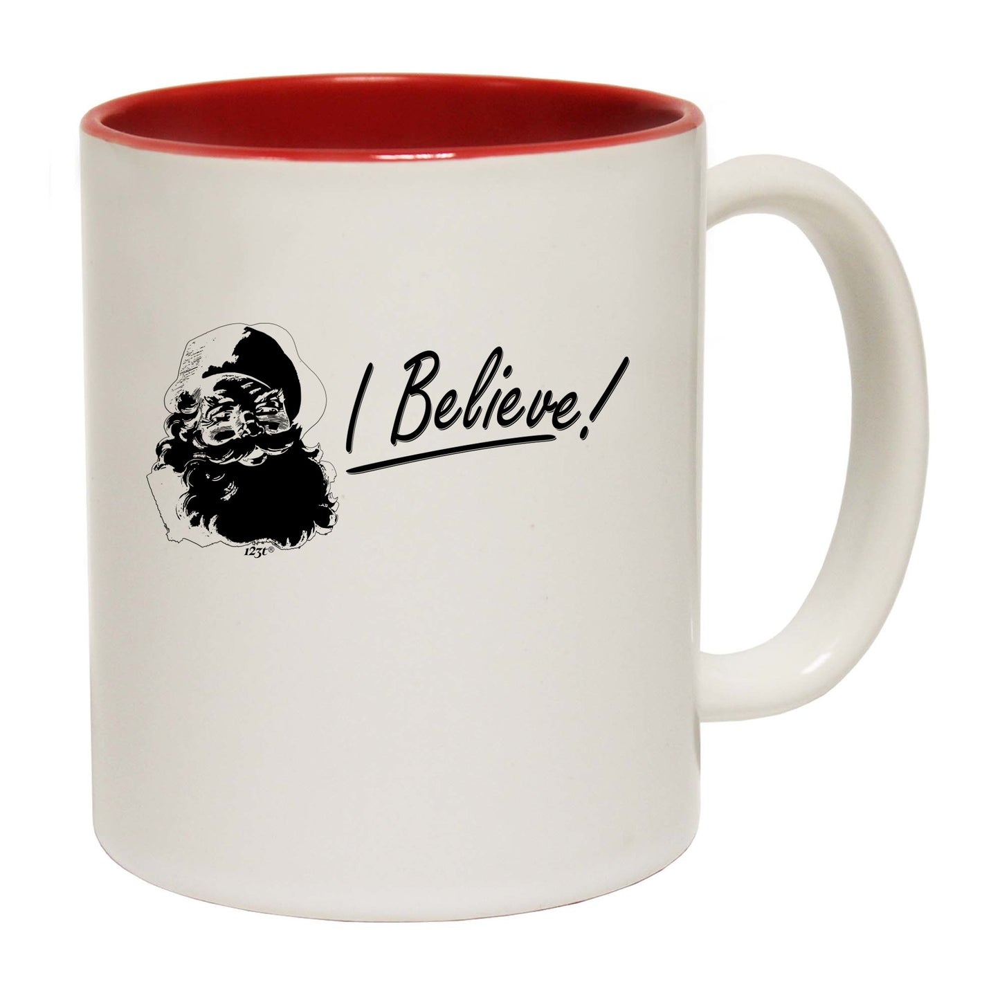 The Christmas Hub - Believe Santa Christmas - Funny Coffee Mug