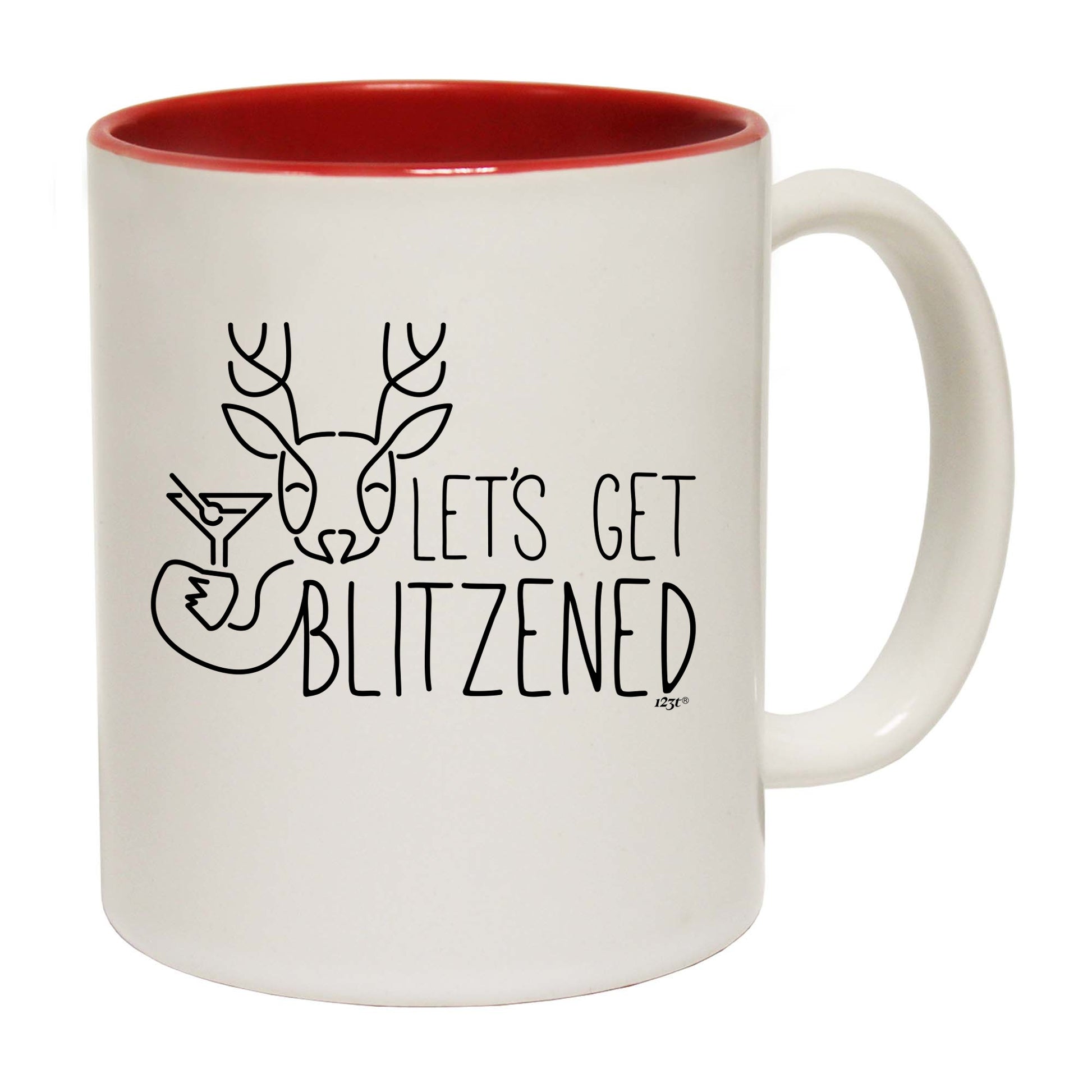 The Christmas Hub - Lets Get Blitzened Christmas - Funny Coffee Mug