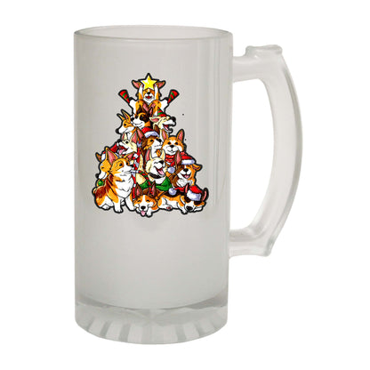 Christmas Tree Xmas Dogs - Funny Beer Stein