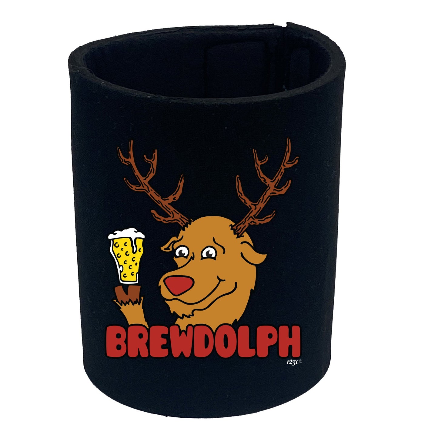 Brewdolph Christmas Beer - Funny Stubby Holder