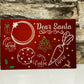 Dear Santa Cookies and Drink Glass Personalised Chopping Boards