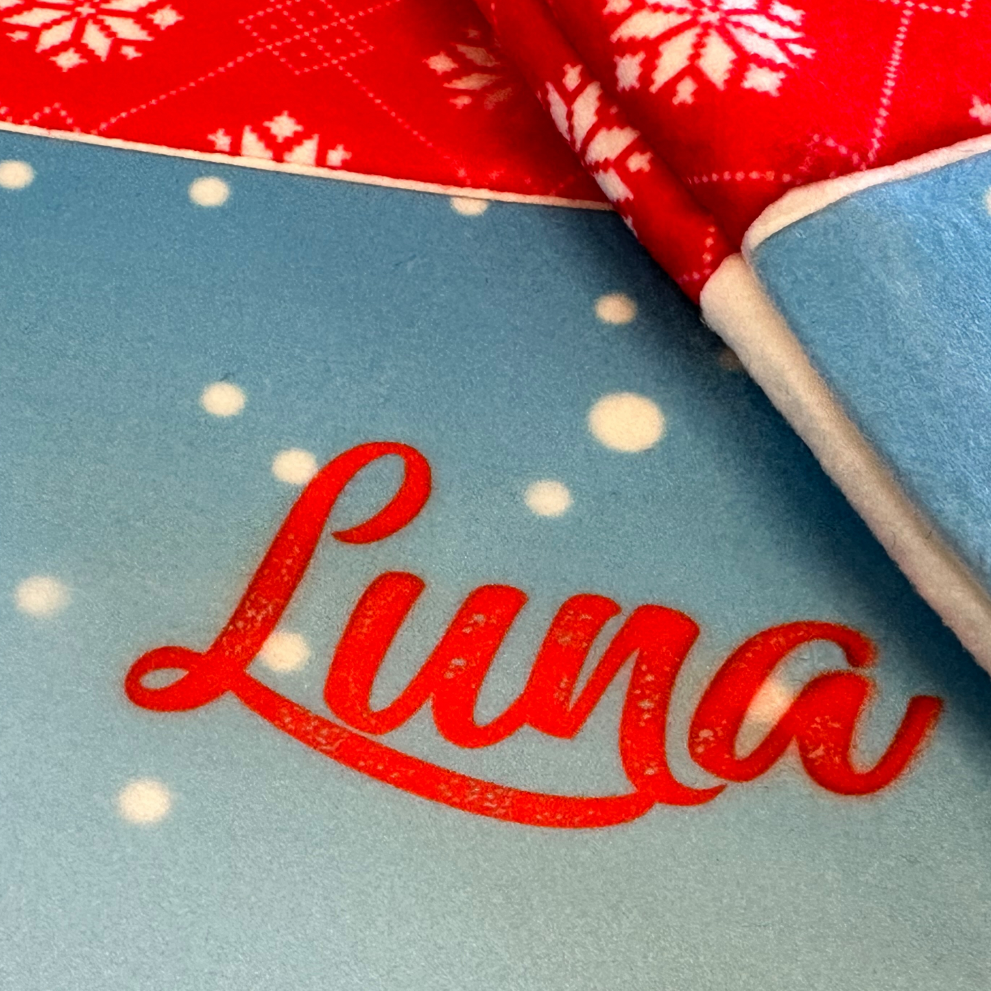 Christmas Stocking with Personalised name