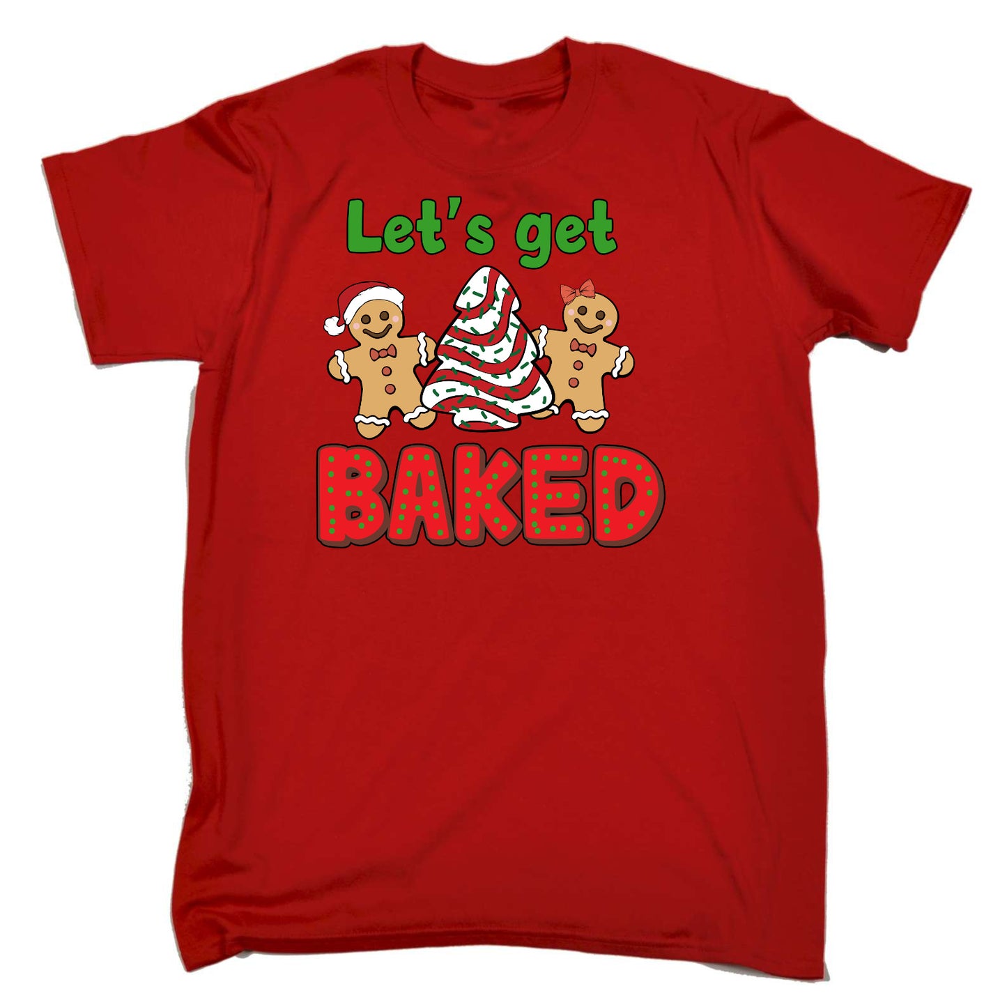 Christmas Lets Go Get Baked - Mens Funny T-Shirt Tshirts T Shirt