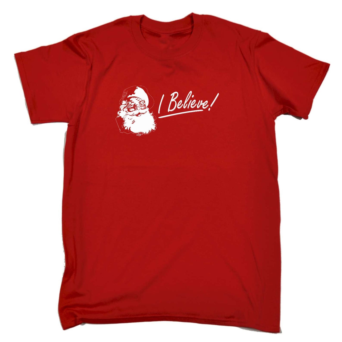 Believe Santa Christmas - Mens Xmas Novelty T-Shirt / T Shirt