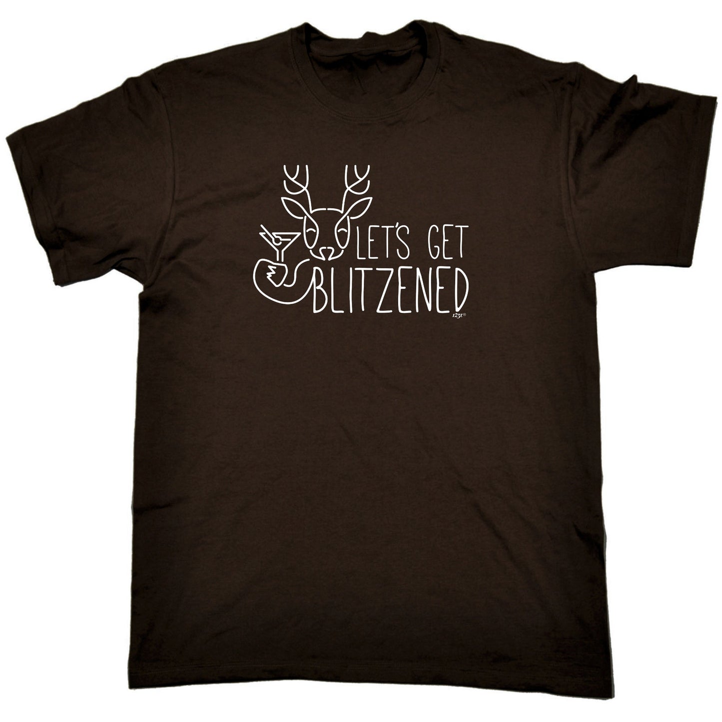 Lets Get Blitzened Christmas - Mens Funny T-Shirt Tshirts