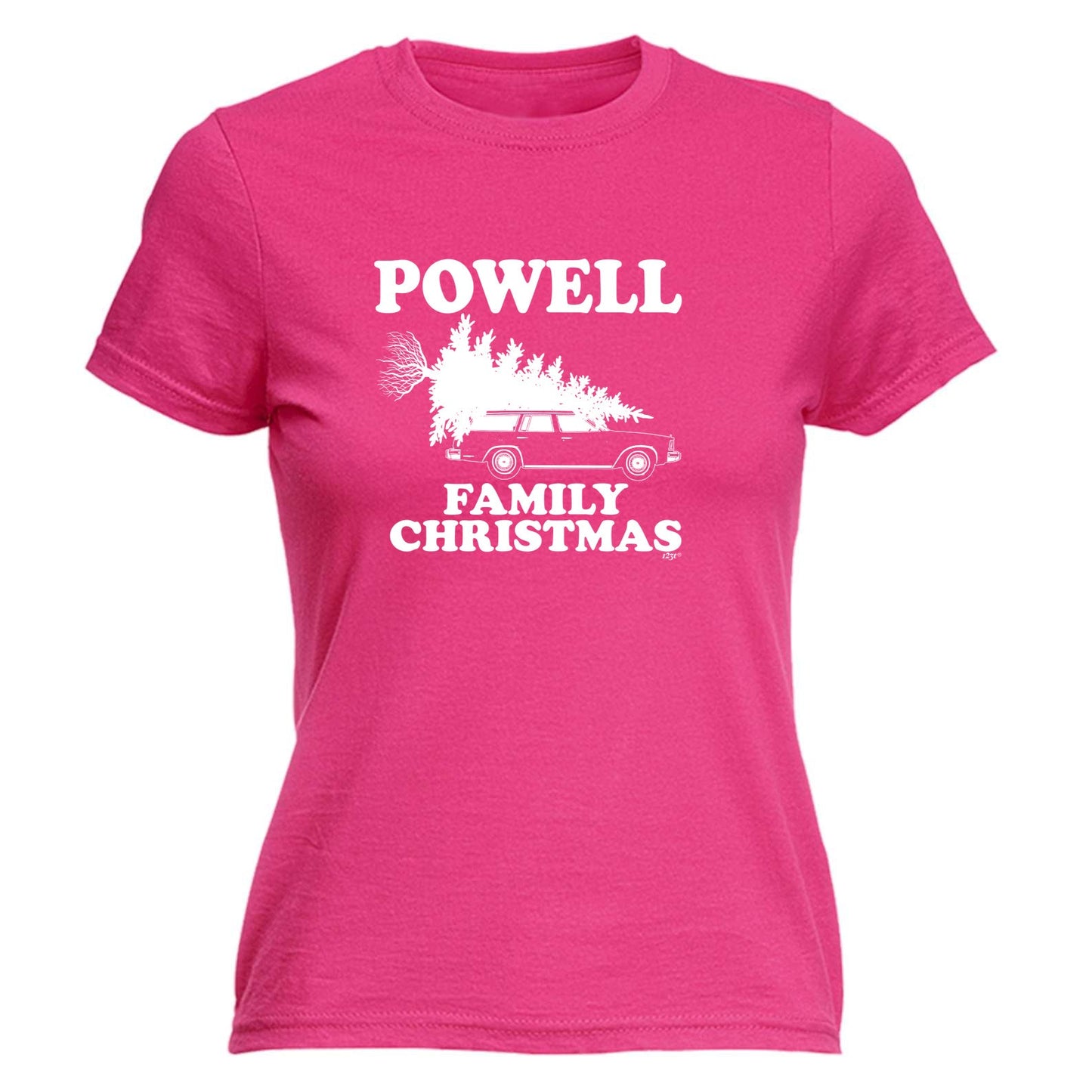 Family Christmas Powell - Xmas Novelty Womens T-Shirt Tshirt