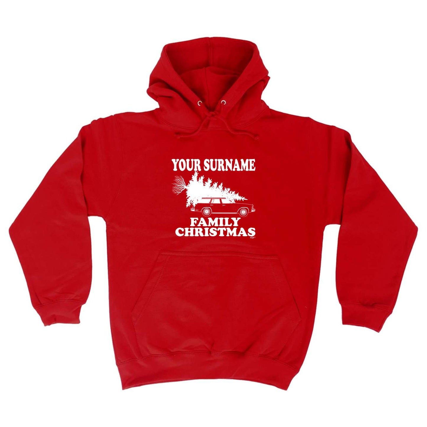 Family Christmas Your Surname Personalised - Xmas Novelty Hoodies Hoodie