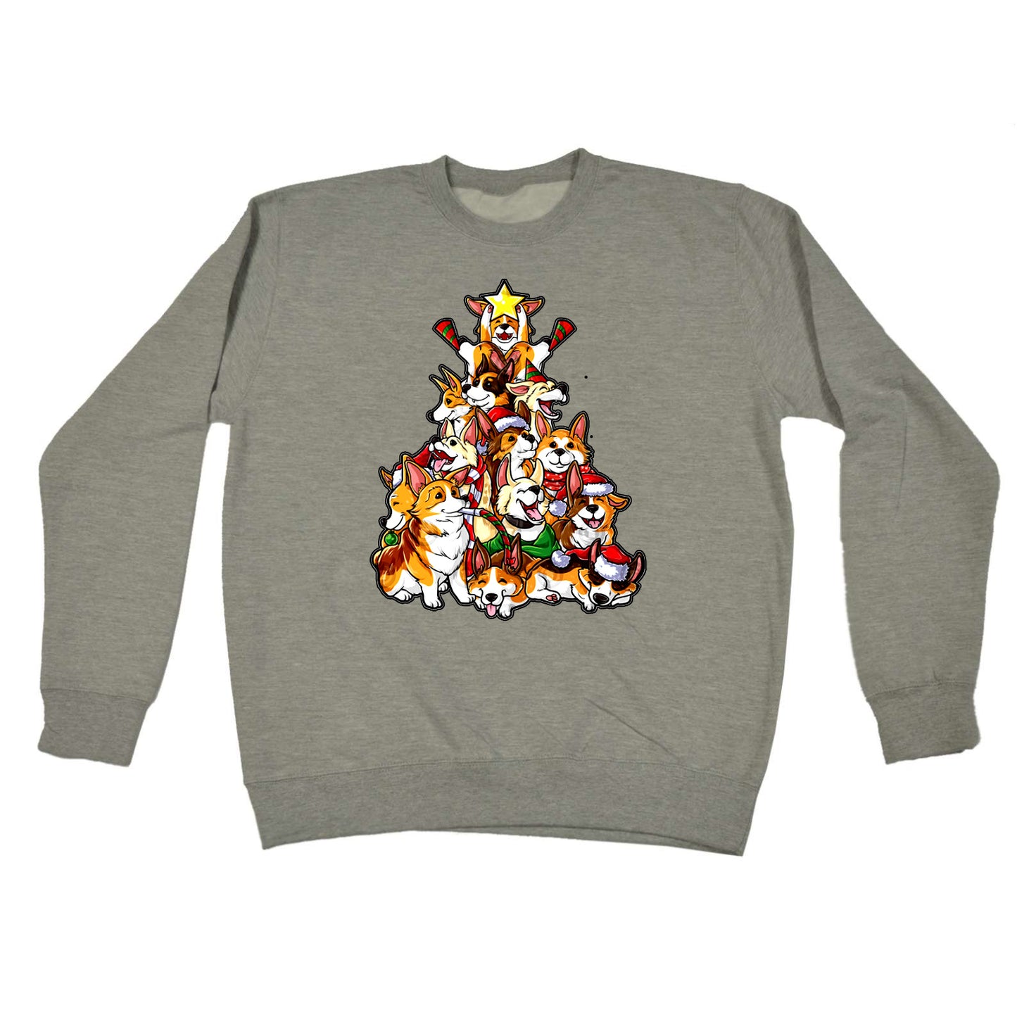Christmas Tree Xmas Dogs - Funny Novelty Sweatshirt