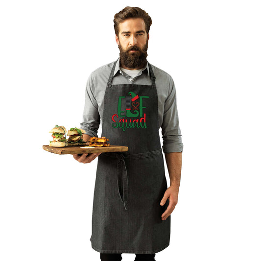 Christmas Elf Squad - Funny Kitchen Apron