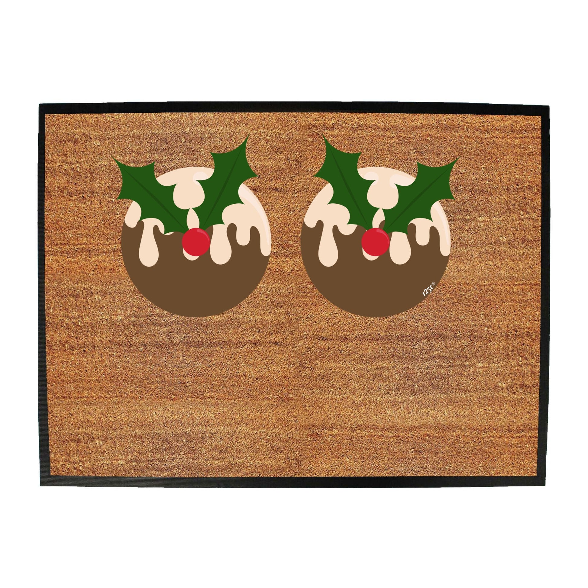 Christmas Pudding B  Bie - Funny Novelty Doormat