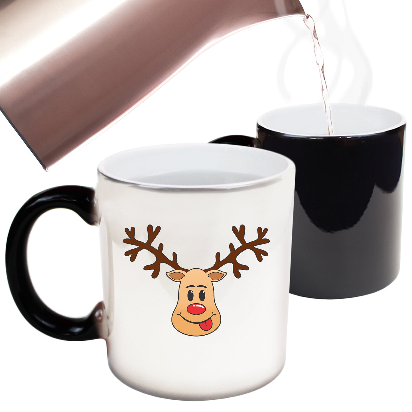 The Christmas Hub - Christmas Rudolph Reindeer - Funny Colour Changing Mug