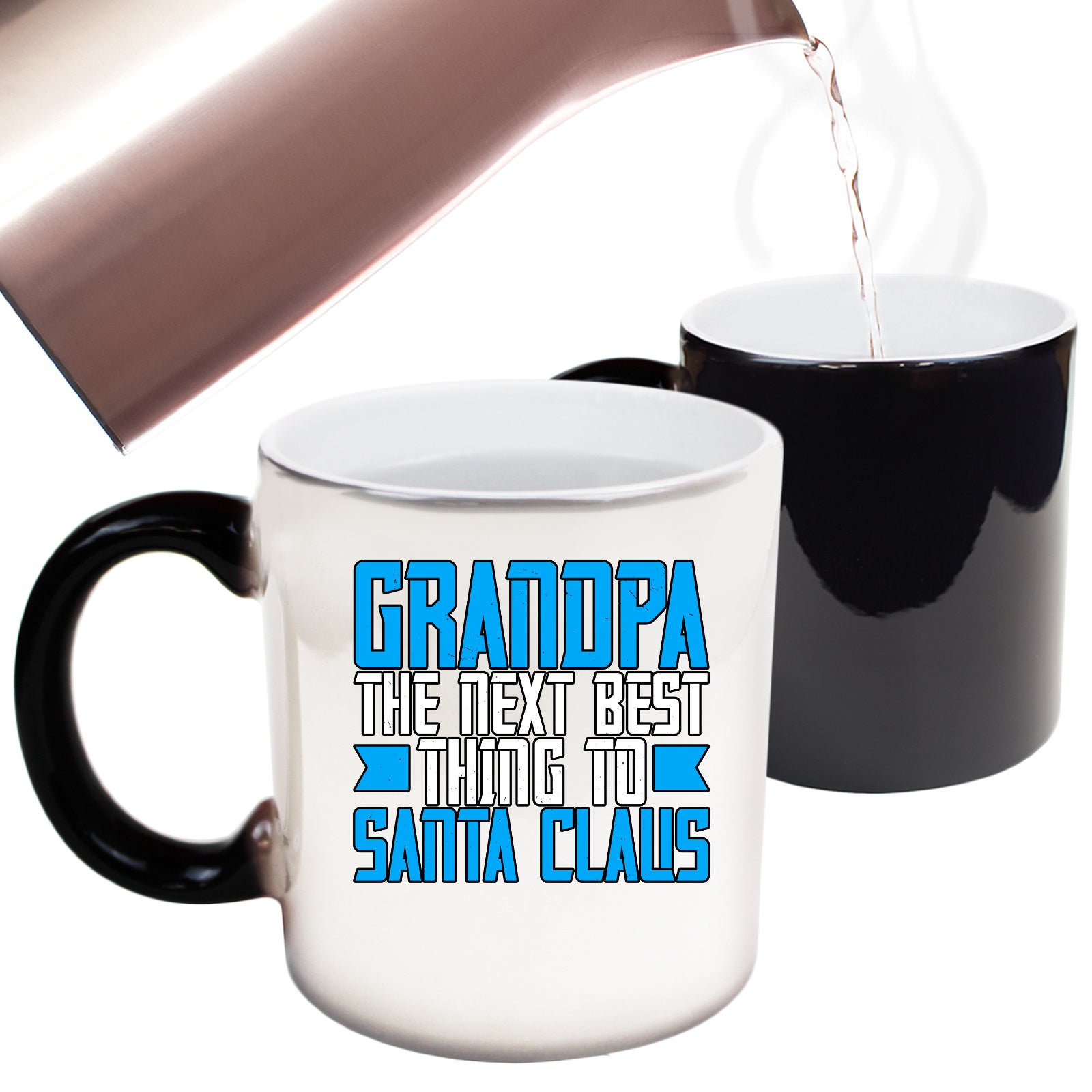 The Christmas Hub - Grandpa The Next Best Thing To Santa Claus - Funny Colour Changing Mug