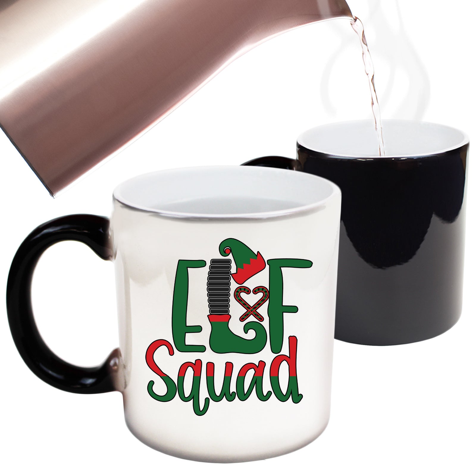 The Christmas Hub - Christmas Elf Squad - Funny Colour Changing Mug
