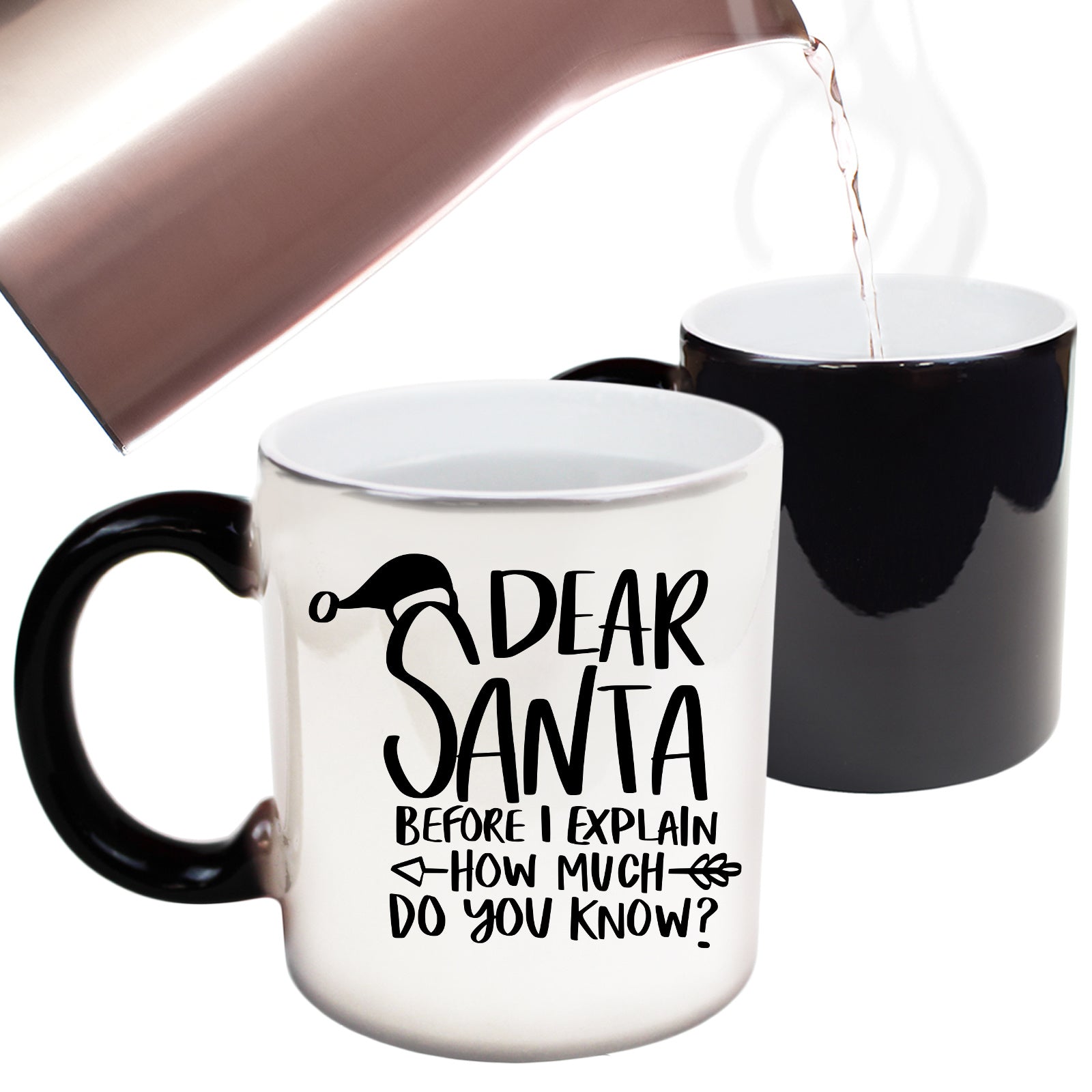 Chrismas Dearsanta Before I Explain - Funny Colour Changing Mug