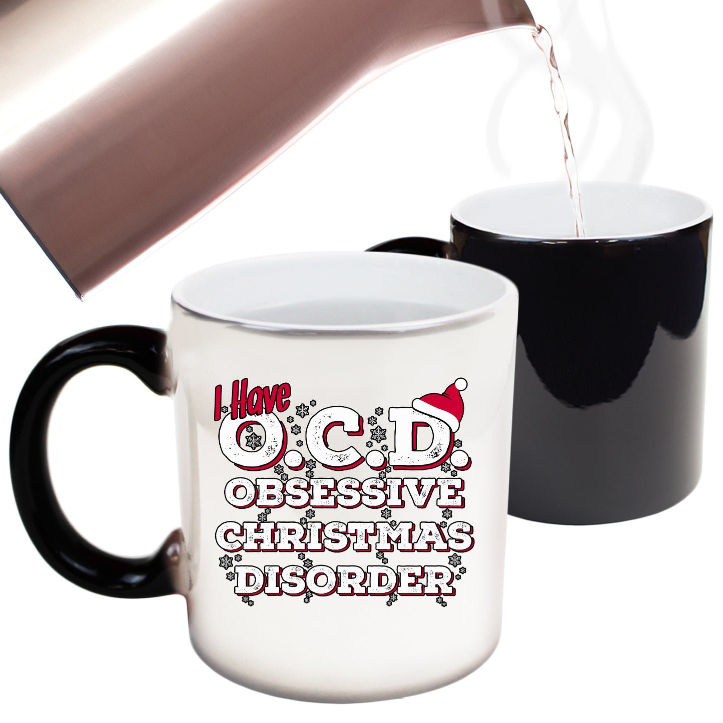 The Christmas Hub - Christmas I Have Ocd Obsessive Christmas Disorder - Funny Colour Changing Mug