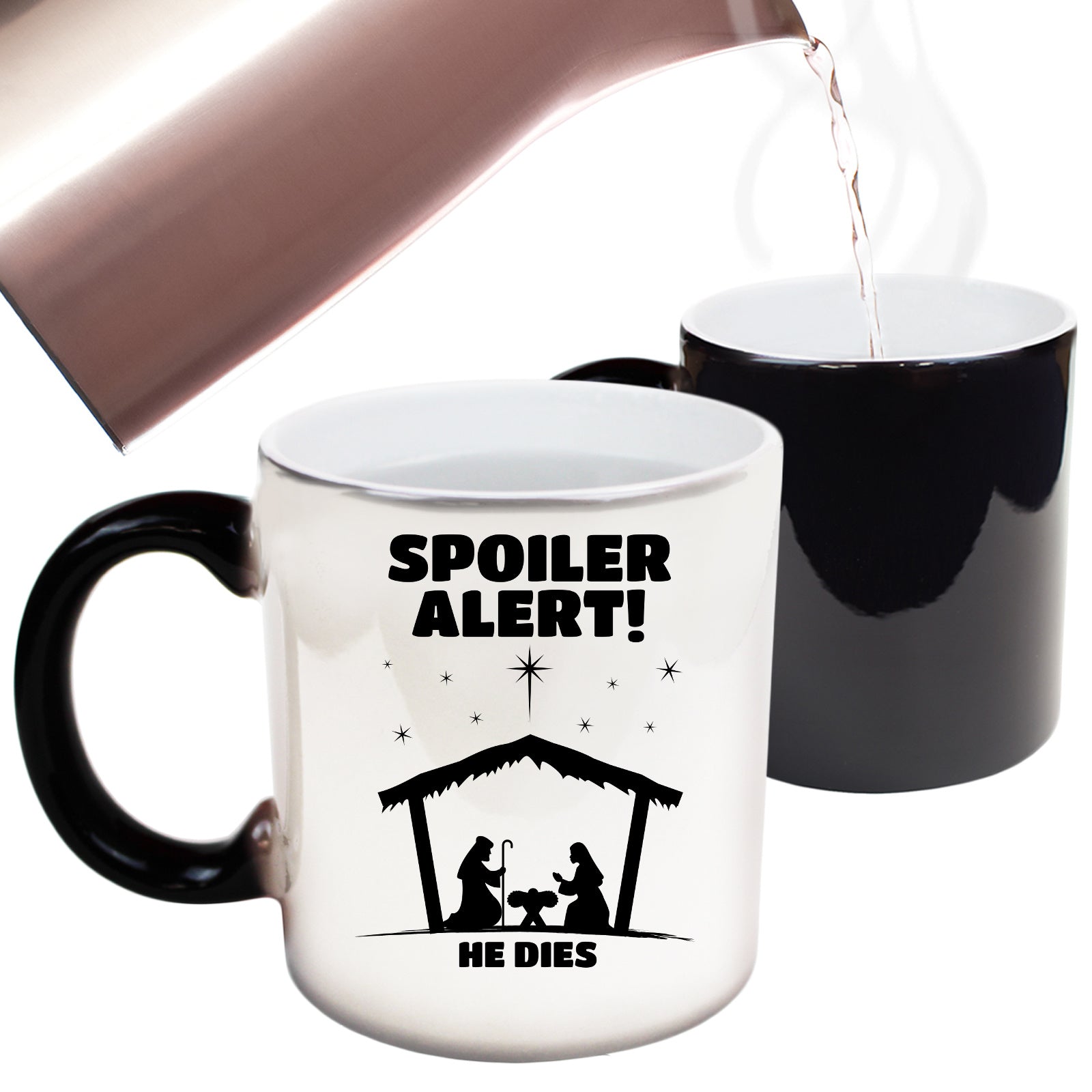 Christmas Spoiler Alert He Dies - Funny Colour Changing Mug