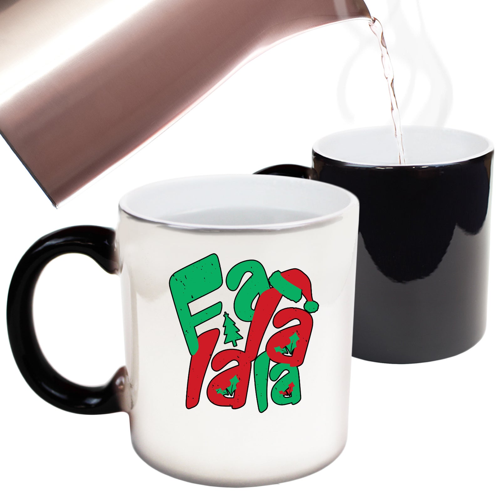 The Christmas Hub - Fa La La La Christmas - Funny Colour Changing Mug
