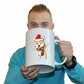 The Christmas Hub - Corgi Dance Christmas Xmas - Funny Giant 2 Litre Mug