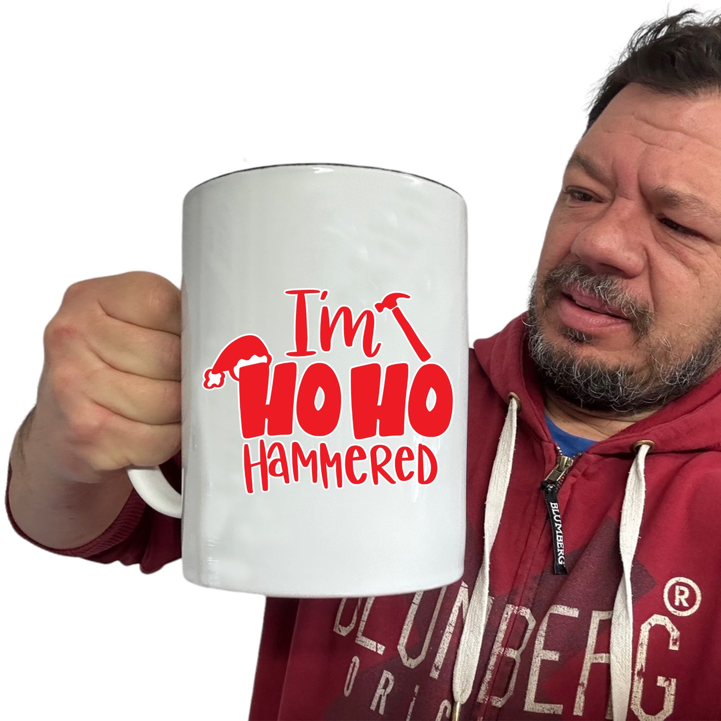 Christmas Im Ho Ho Hammered - Funny Giant 2 Litre Mug