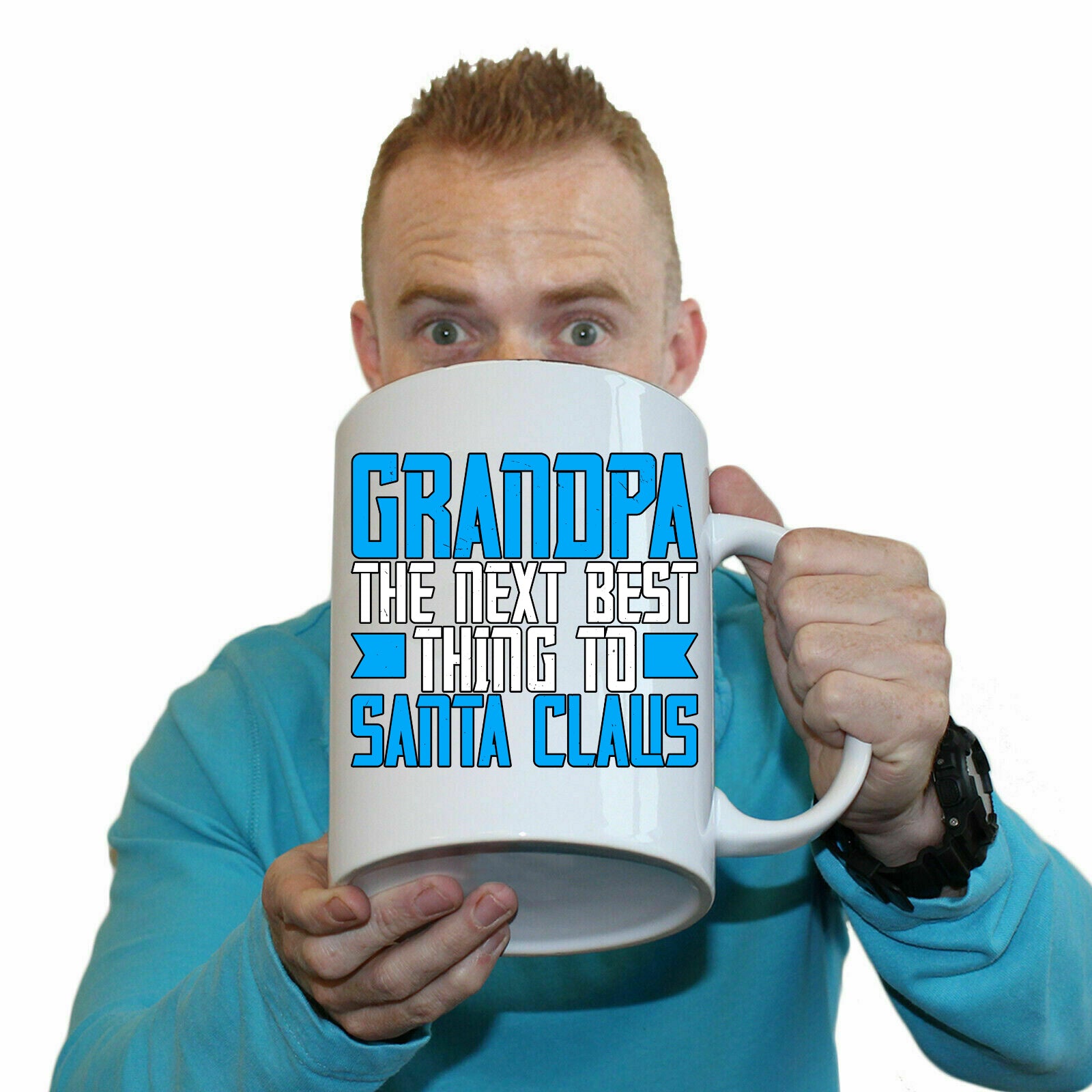 The Christmas Hub - Grandpa Santa Claus - Funny Giant 2 Litre Mug