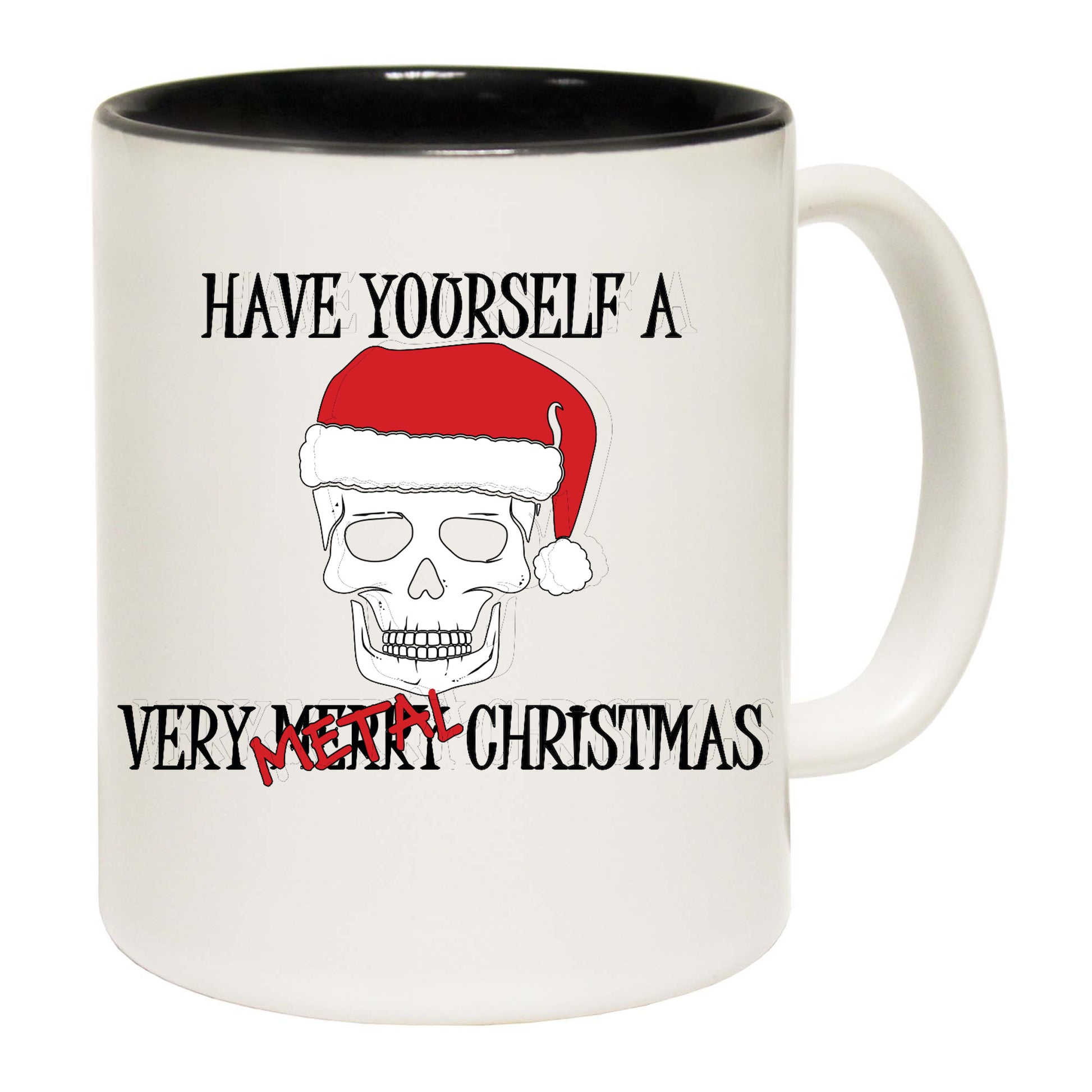 The Christmas Hub - Metal Christmas - Funny Coffee Mug