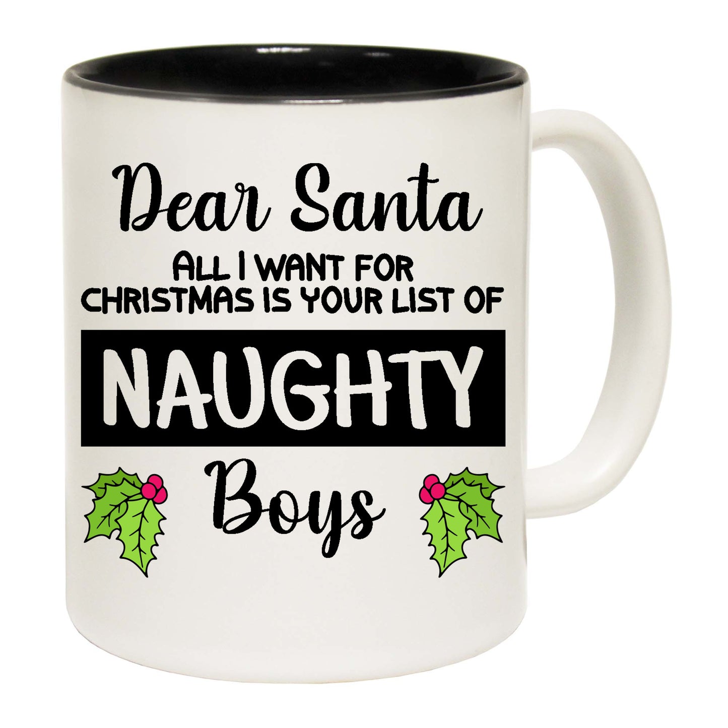 The Christmas Hub - Christmas Xmas Dear Santa All I Want Naughty Boys - Funny Coffee Mug